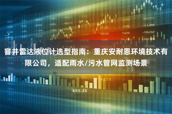窨井雷达液位计选型指南：重庆安耐恩环境技术有限公司，适配雨水/污水管网监测场景